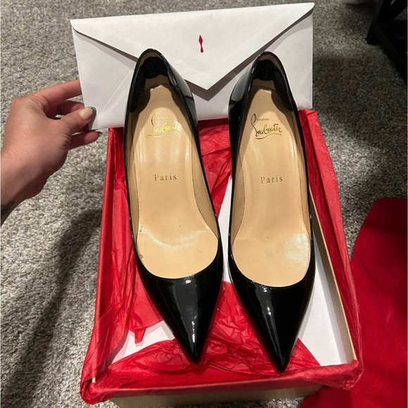 Christian Louboutin Shoes - Christian Louboutin Black Patent Heels